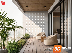Balcony Skp Files